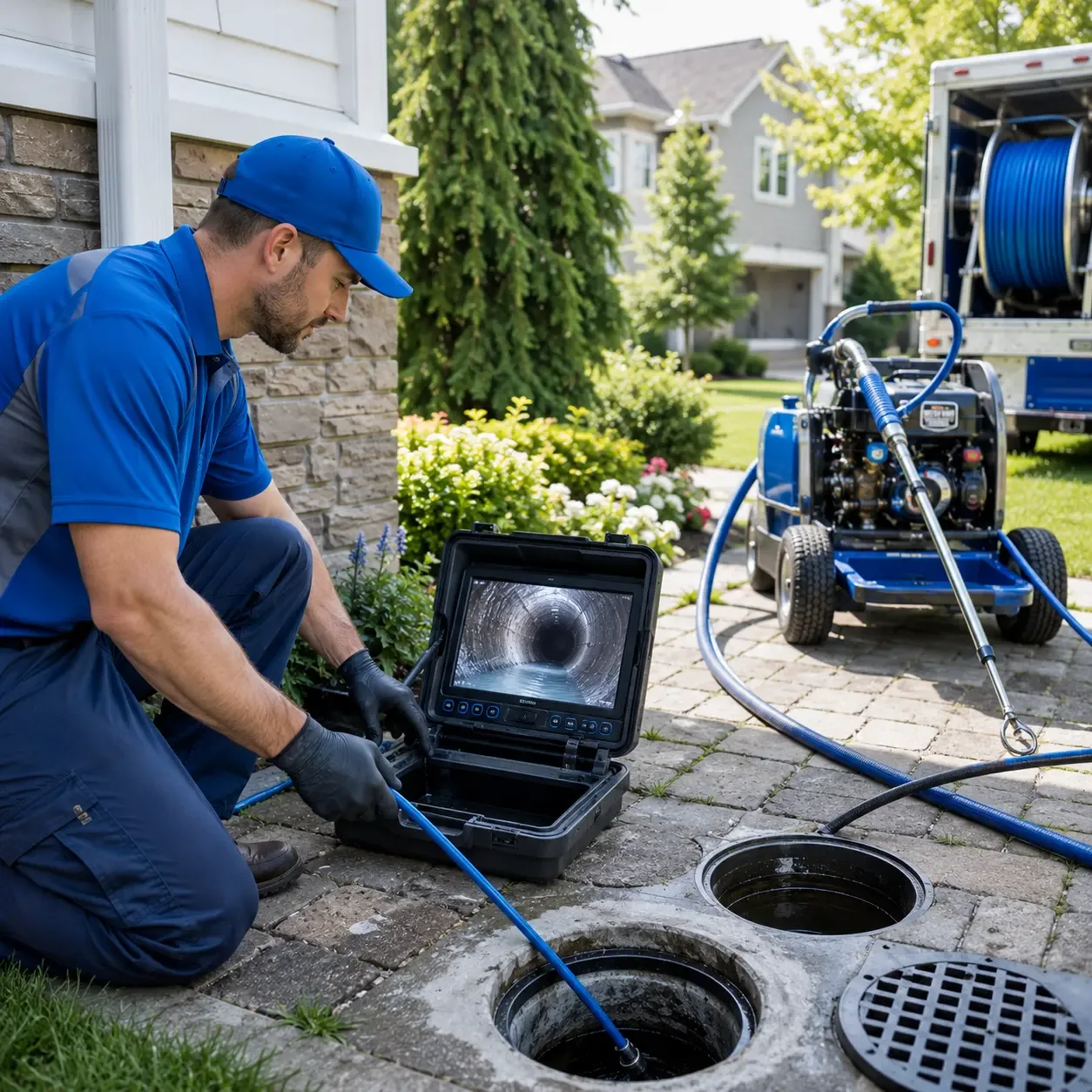 Outdoor drain cleaning professionals serving New Hyde Park, NY